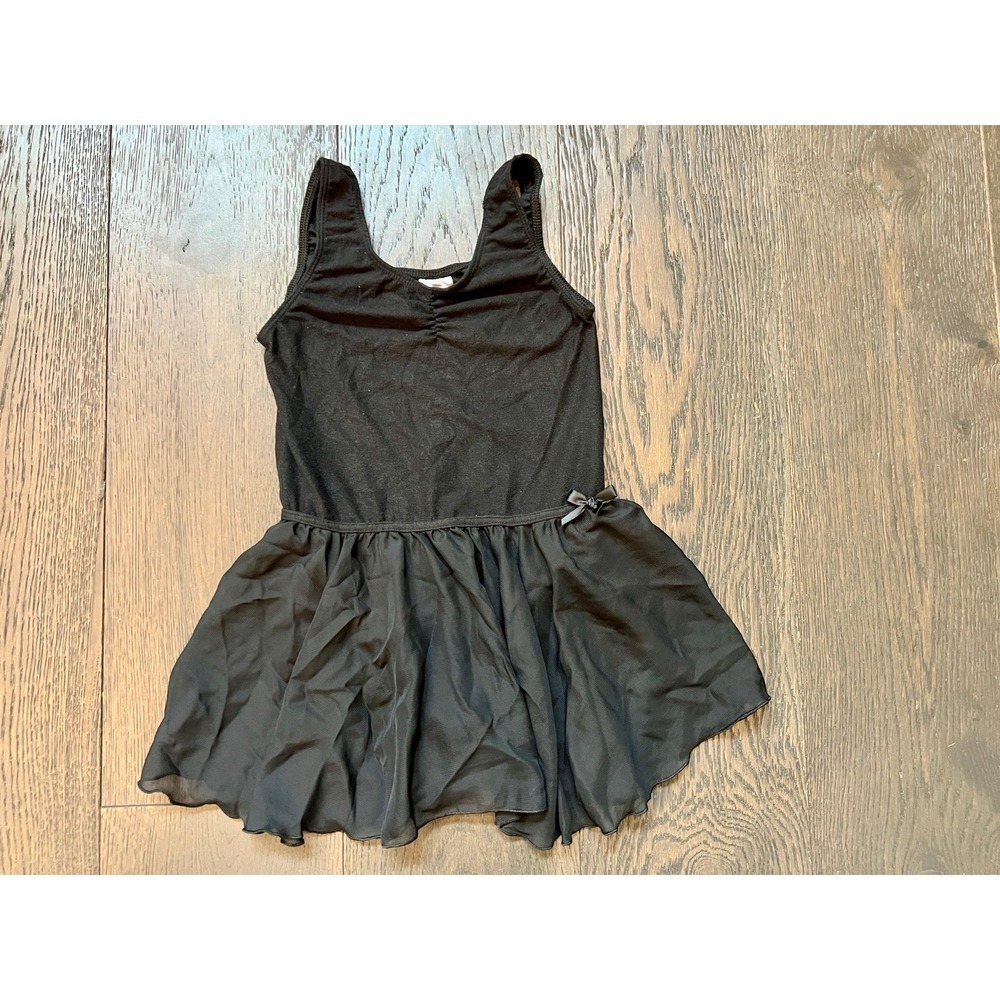 iEFiEL Girls Black Skirted Ballet Dance Leotardโ XL 10